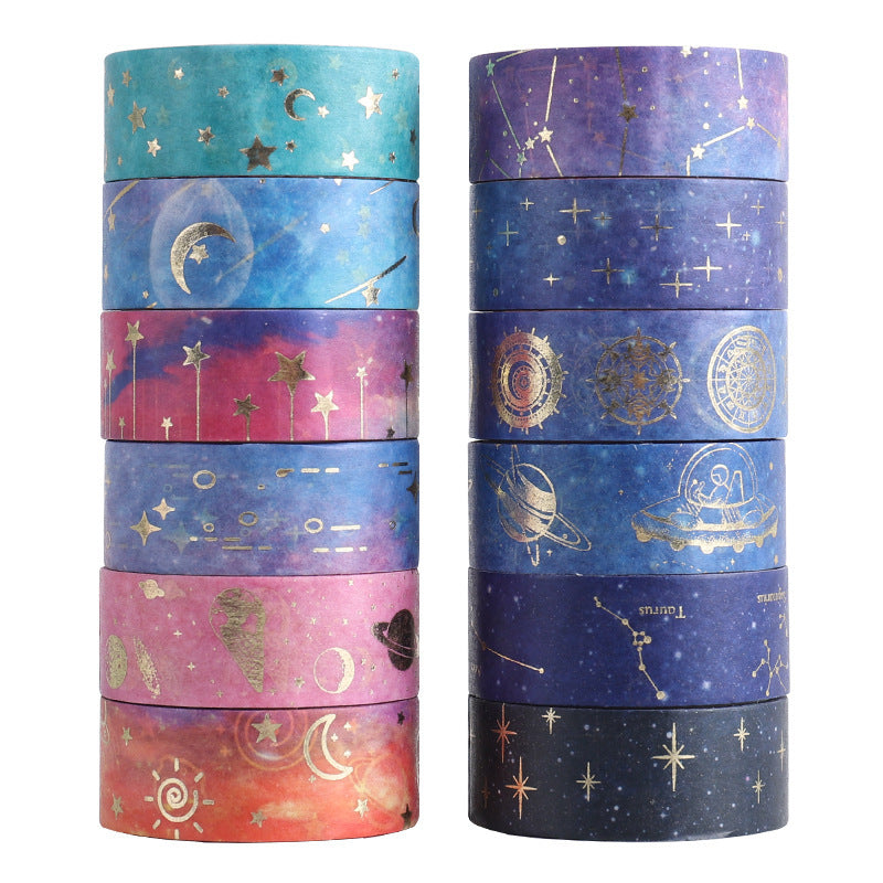 Starry Night Series Hot Stamping Washi Tape