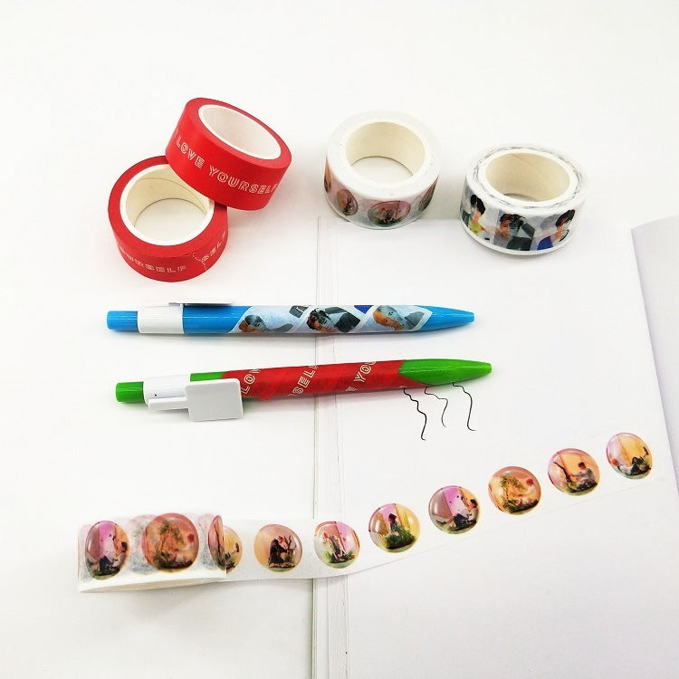 Kpop Cute Washi Tape Notebook Sticker DIY