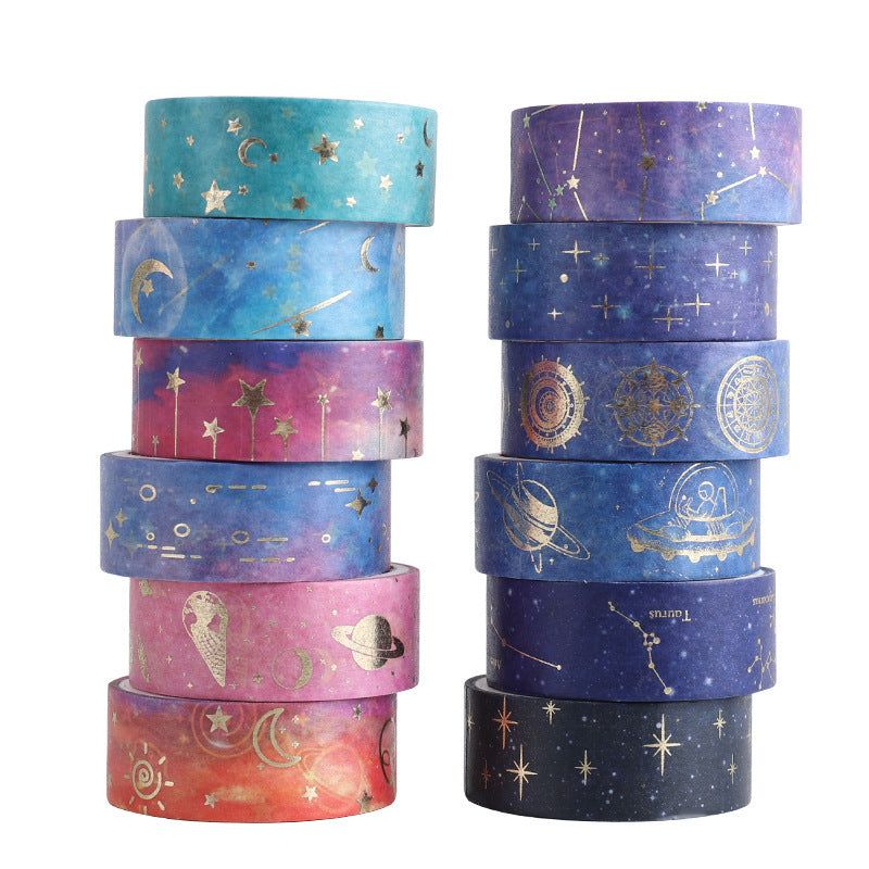 Starry Night Series Hot Stamping Washi Tape